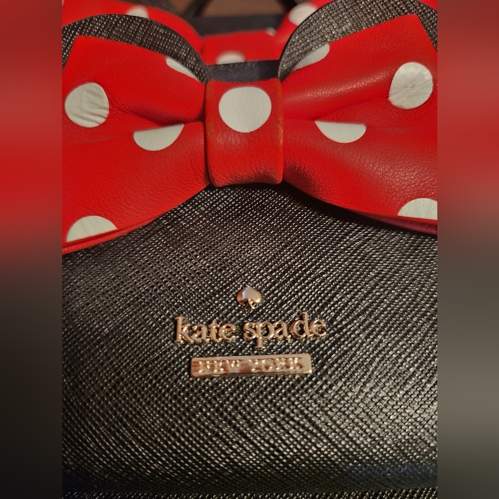 2 Pieces KATE SPADE MINNIE MOUSE DISNEY Black Tote with Wallet - Picture 5 of 7